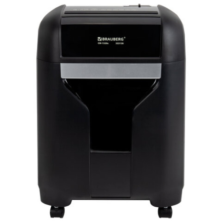 Уничтожитель (шредер) BRAUBERG PROFESSIONAL CM-1520x, "Heavy Duty", 4 уровень секретности, 4х28 мм, 15 листов, корзина 20 литров, 533130