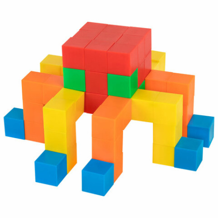 Магнитный конструктор MAGNETIC CUBES "КУБИЧЕСКИЙ", 72 магнитных кубика, BRAUBERG KIDS, 665724