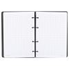Тетрадь на кольцах А5, 160х212 мм, 120 л., под кожу, вырубка, резинка, стикеры, BRAUBERG, "Мечта", 405228