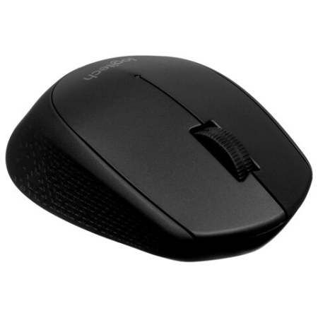 Мышь беспроводная LOGITECH M280, 2 кнопки + 1 колесо-кнопка, оптическая, черная
