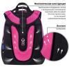 Ранец BRAUBERG SHINY, 2 отделения, с брелоком, "Glad to be cat", 38х28х14 см, 271382