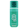 Флеш-диск 8 GB, SMARTBUY Glossy, USB 2.0, зеленый, SB8GBGS-G