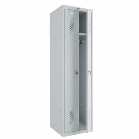 Шкаф металлический для одежды BRABIX "LK 21-50", 2 секции, 1830х500х500 мм, 29 кг, 291379