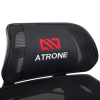 Кресло ATRONE (АТРОН) "Optimus ER-707", адаптивный механизм со слайдером, сетка, черный/красный, 532968