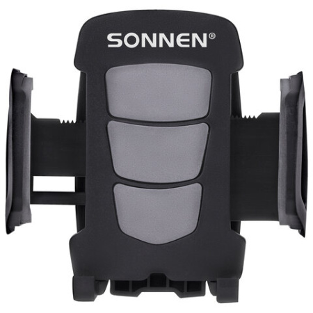 Держатель для телефона в авто на стекло SONNEN, зажим 50-100 мм, вращение 360°, 354921