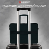 Сумка портфель HEIKKI NOVATION (ХЕЙКИ) с отделением для ноутбука 13-14", багажная лента, черная, 28х38х3 см, 272594