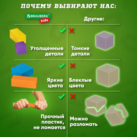 Магнитный конструктор MAGNETIC CUBES "КУБИЧЕСКИЙ", 48 магнитных кубиков, BRAUBERG KIDS, 665723