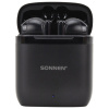 Наушники беспроводные TWS вкладыши с микрофоном, SONNEN EP-BH10B, Bluetooth 5.3, черные, 514122