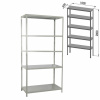Стеллаж металлический BRABIX "MS Plus-200/60-5", 2000х1000х600 мм, 5 полок, регулируемые опоры, 291111, S241BR166502