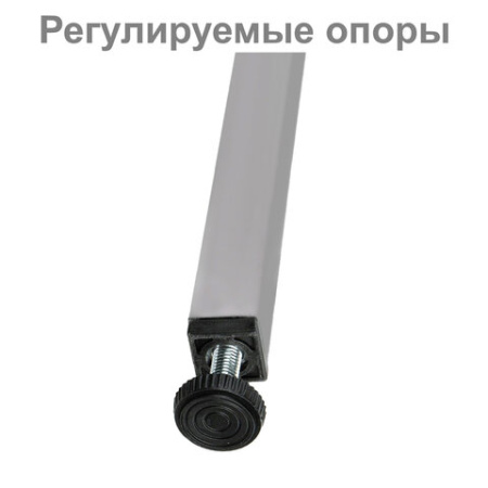 Скамья со спинкой деревянная на металлокаркасе "СТ 5", 1500х350х860 мм, регулируемые опоры, каркас металлический серый, сиденье дерево