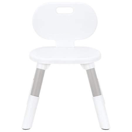 Стул детский растущий BRABIX KIDS CC-001, 2-8 лет, пластик серый + белый, 533293