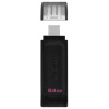 Флеш-диск 64 GB KINGSTON DataTraveler 70, разъем Type-C 3.2, черный, DT70/64GB