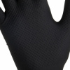 Перчатки нитриловые сверхпрочные с текстурой SFM MEGA TEX BLACK, Германия, 25 пар (50 штук), размер 8-9 (большой)